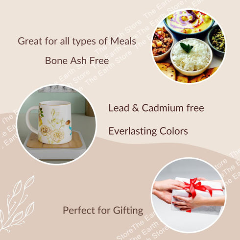 Elephlora Coffee Mug Set of 6 - The Earth Store - Mug Set